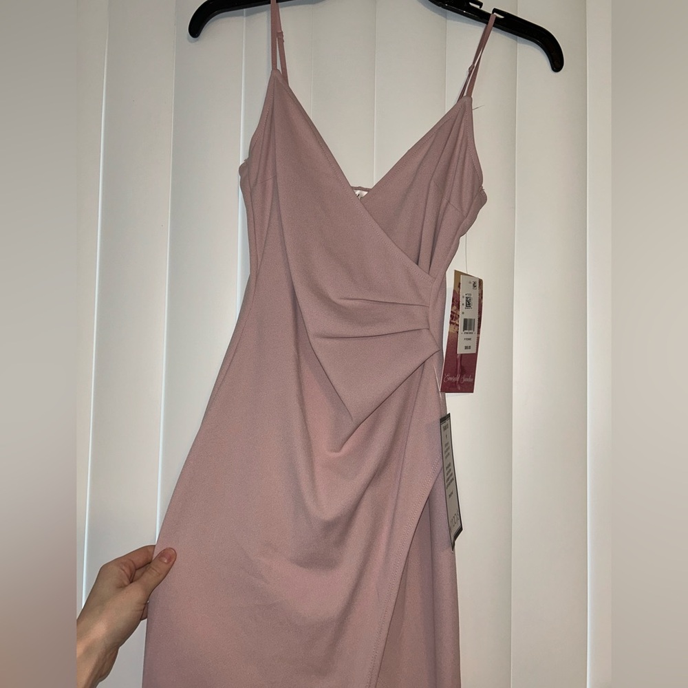 Macy's Blush Pink Floor-Length Dress